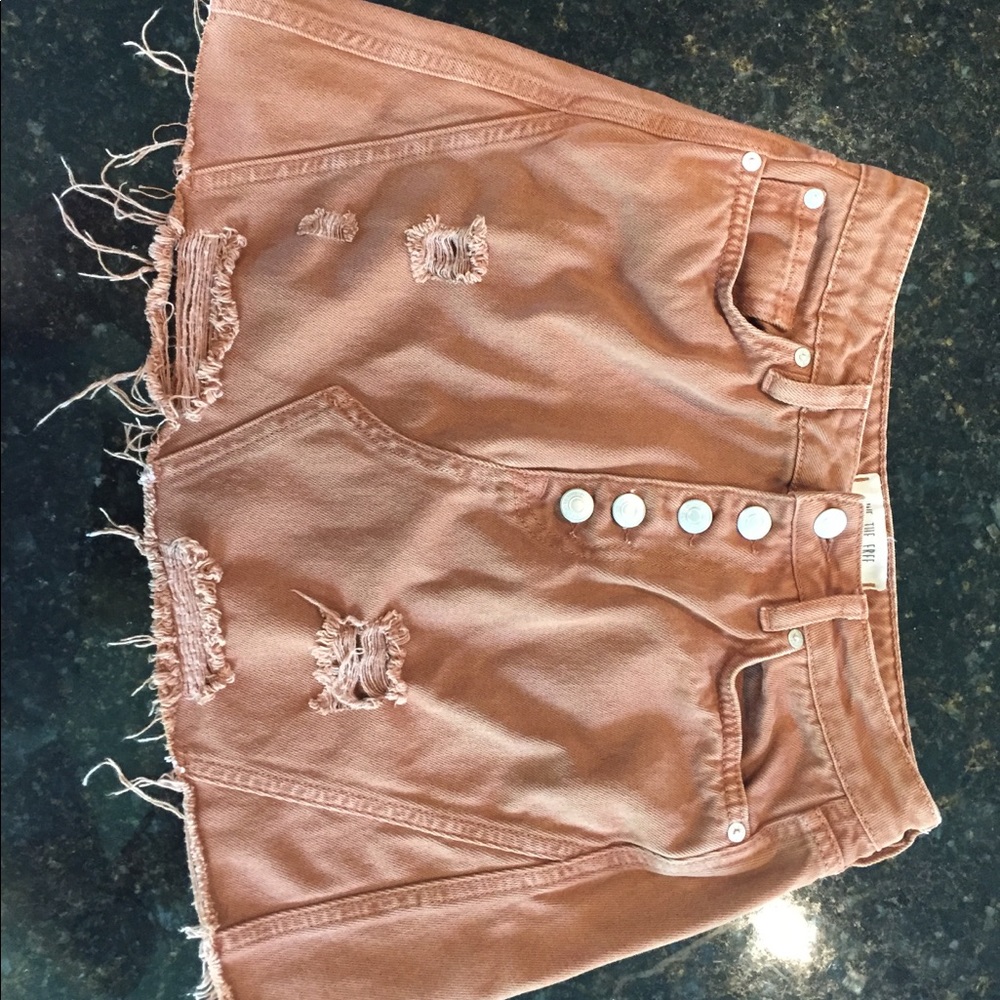 Super cute fall corduroy orange/brown skirt
